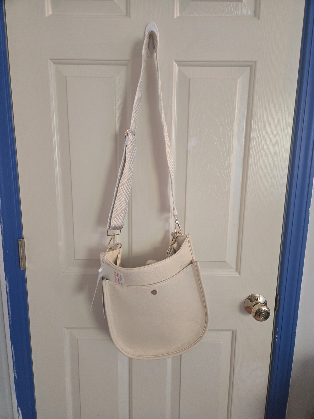 Cream Crossbody Shoulder Bag